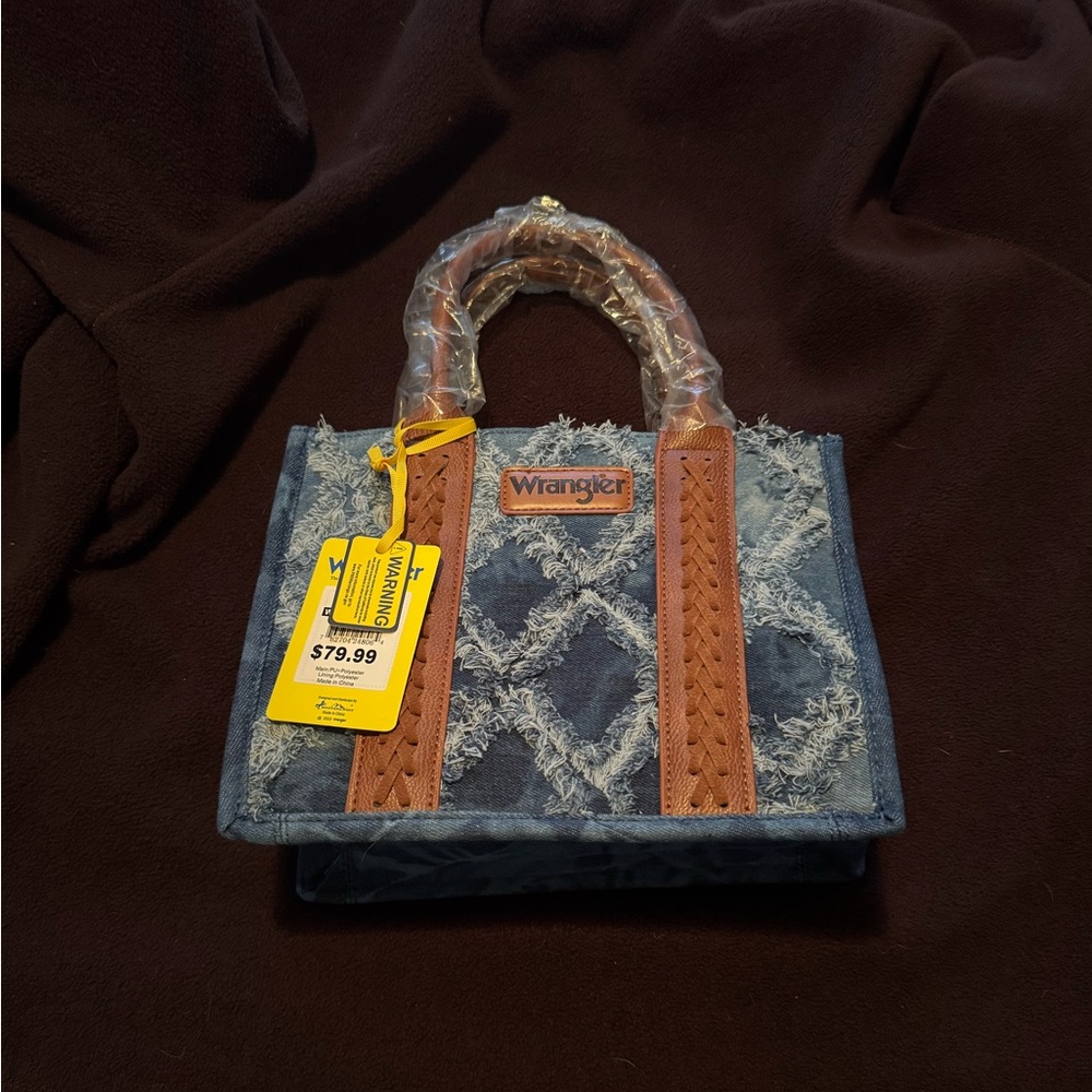Wrangler denim purse. 
New with tags